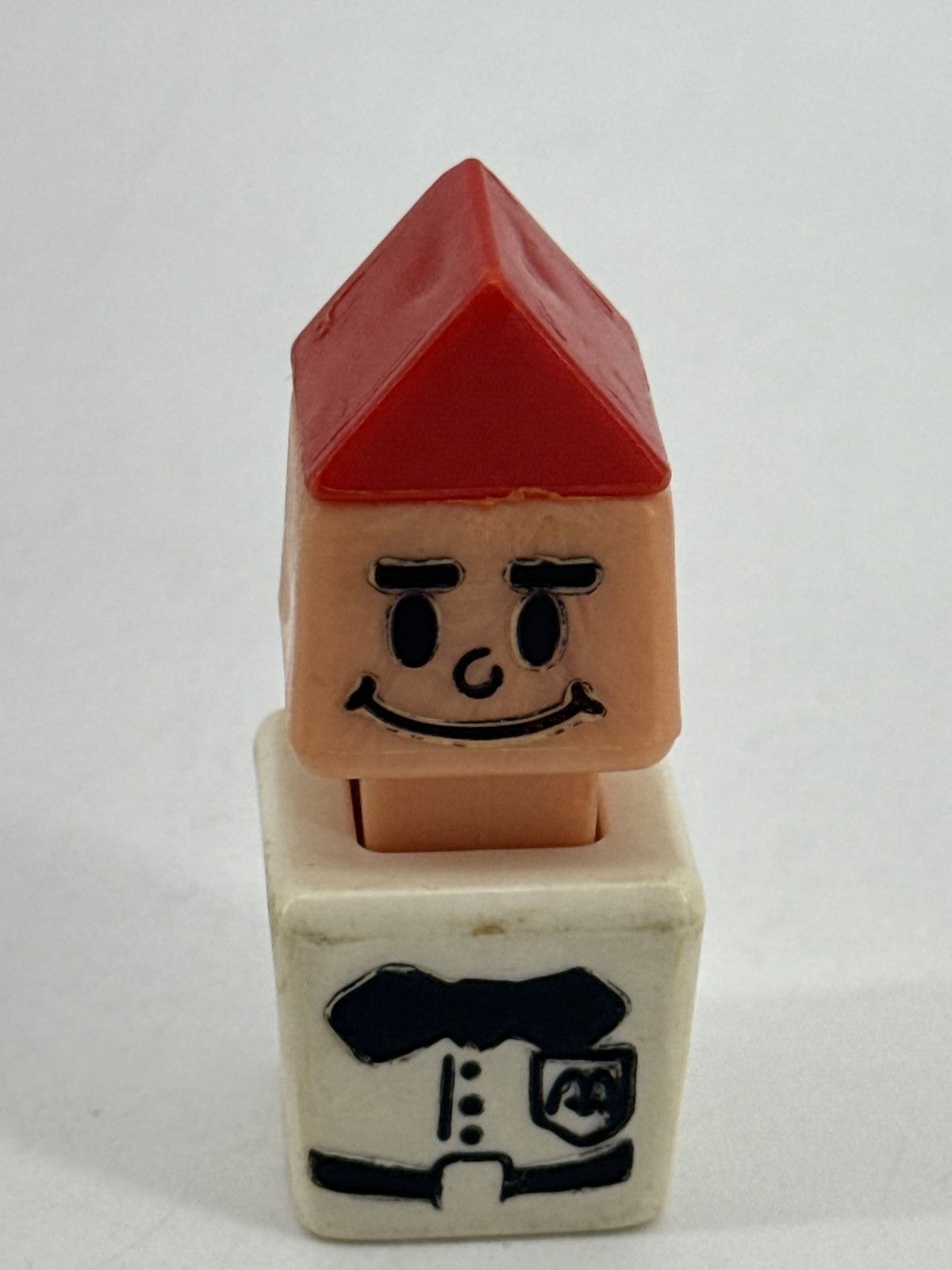 Playskool 1970s Blockhead Square Little People Lot of 7