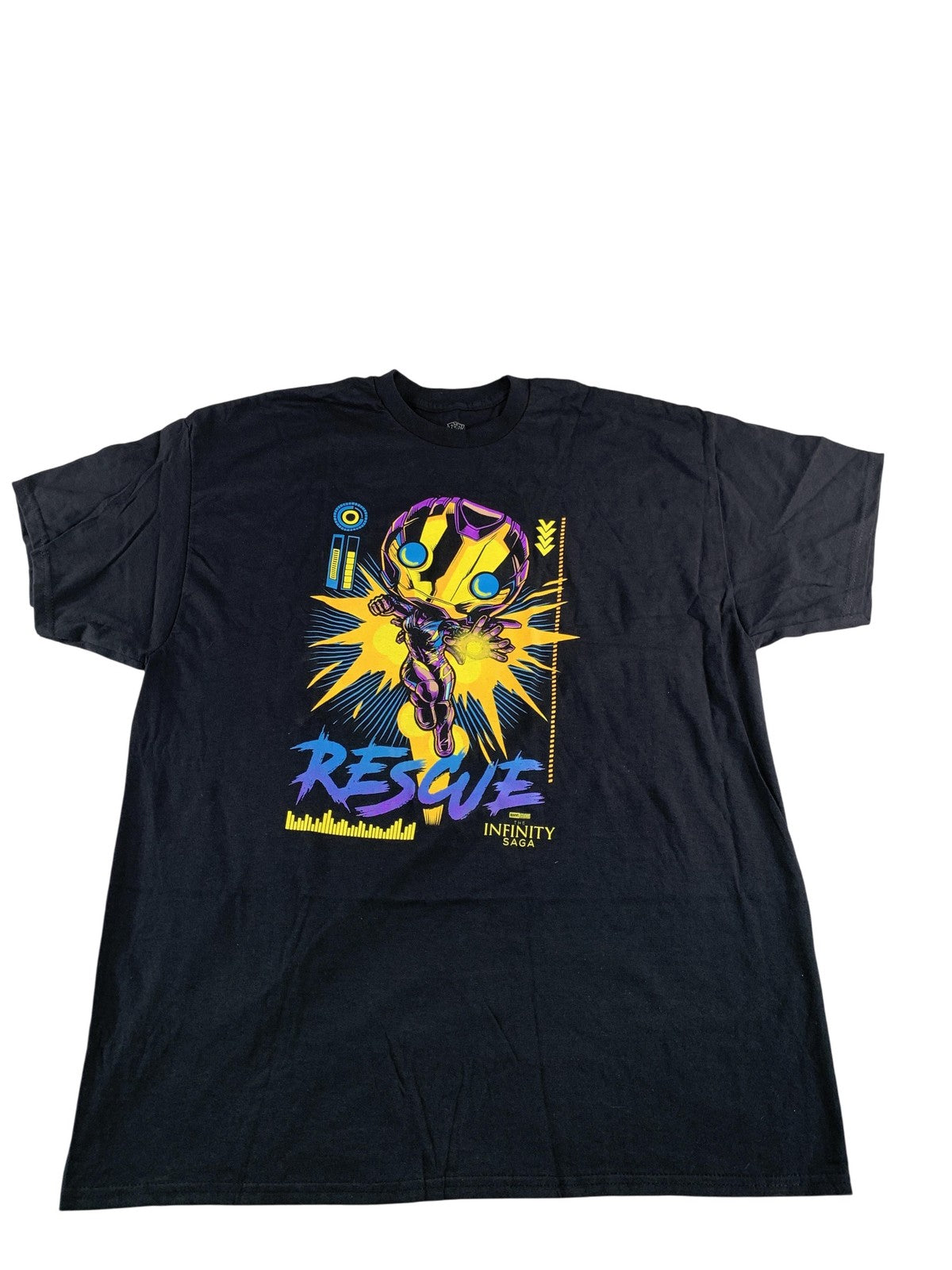 Funko T Shirt Marvel Mens 2XL Black Rescue Infinity Saga Pop Crewneck 2X