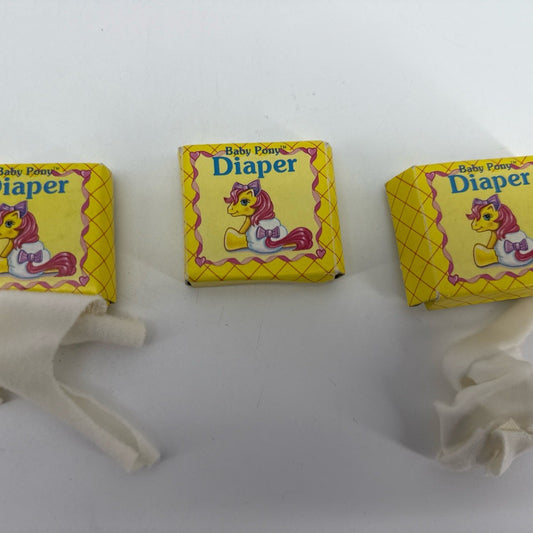 My Little Pony G1 Baby Diaper & Box MLP Hasbro 1980s Accessory