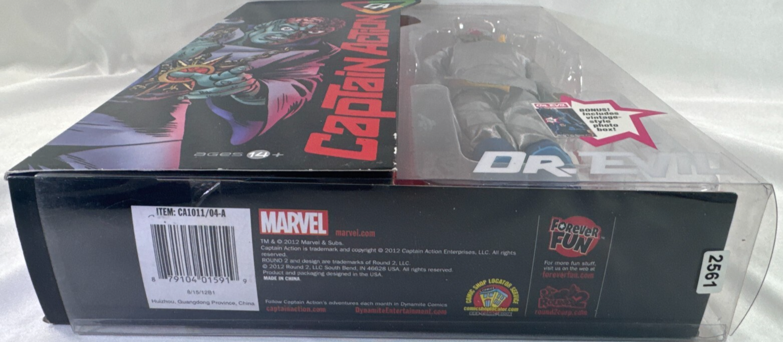 2012 Captain Action Dr. Evil Deluxe 12" Figure w Accessories Round 2 NEW MOC