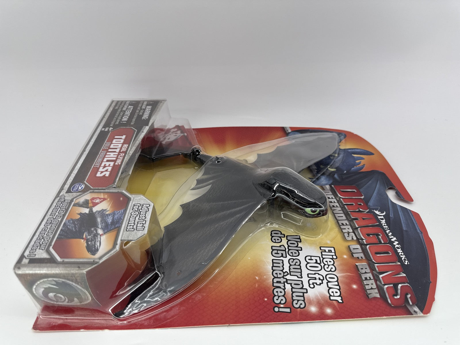 Dreamworks Dragons Defenders Of Berk Real Flying Toothless Figure Spin Master