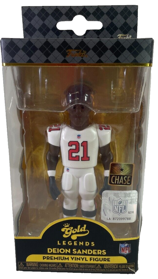 Funko Gold NFL Legends Deion Sanders Chase Variant – Rare White Uniform! 🏈🔥