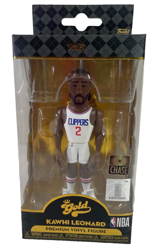 Funko Gold Kawhi Leonard CHASE Figure White Clippers Jersey NBA DRM210812 1956