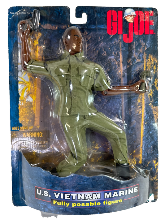 GI Joe Vietnam Marine 12” Action Figure 1998 Hasbro Classic Posable MOC Bends