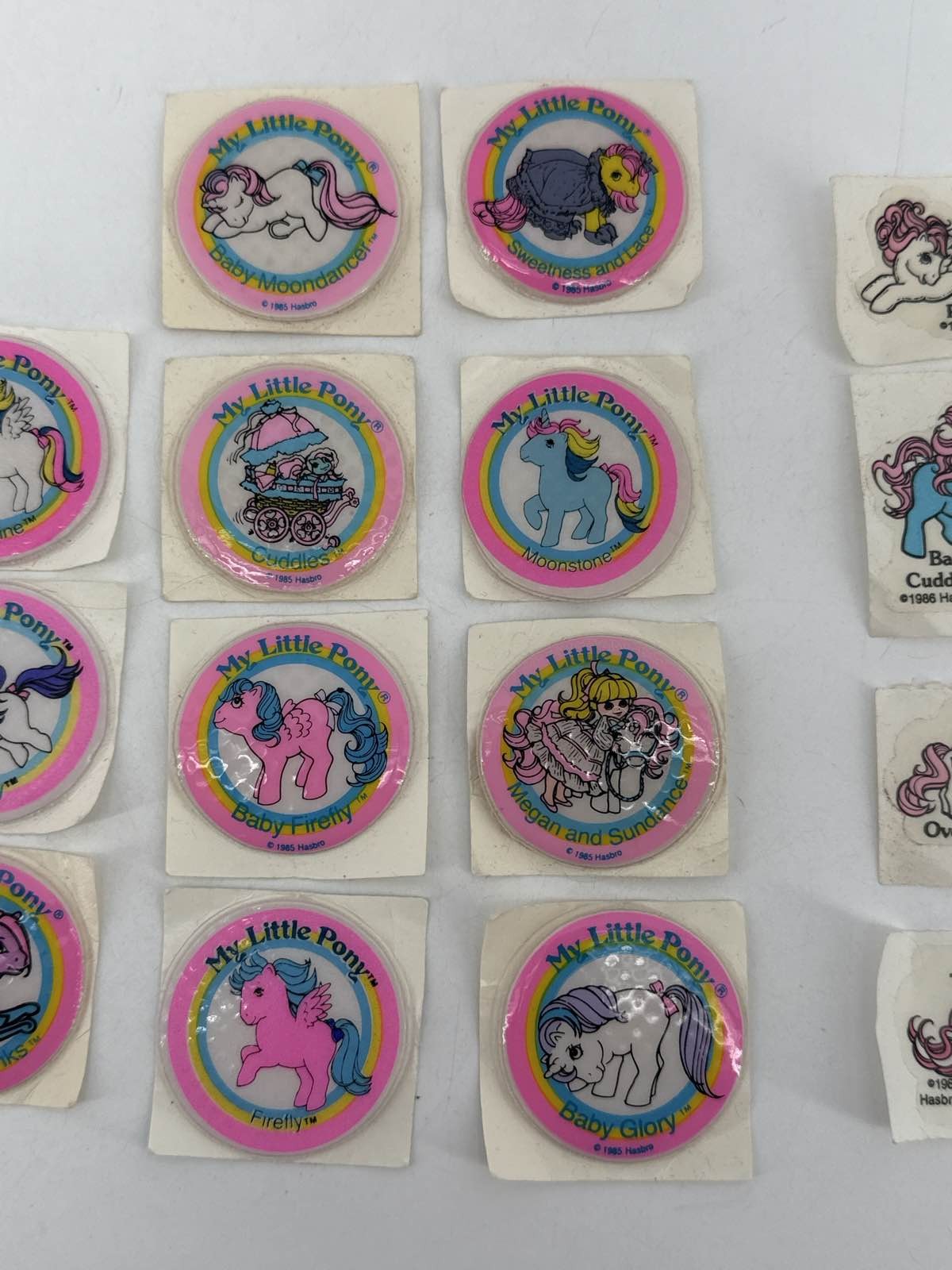 MLP 80s Hasbro Stickers Tiddley Winks Glory