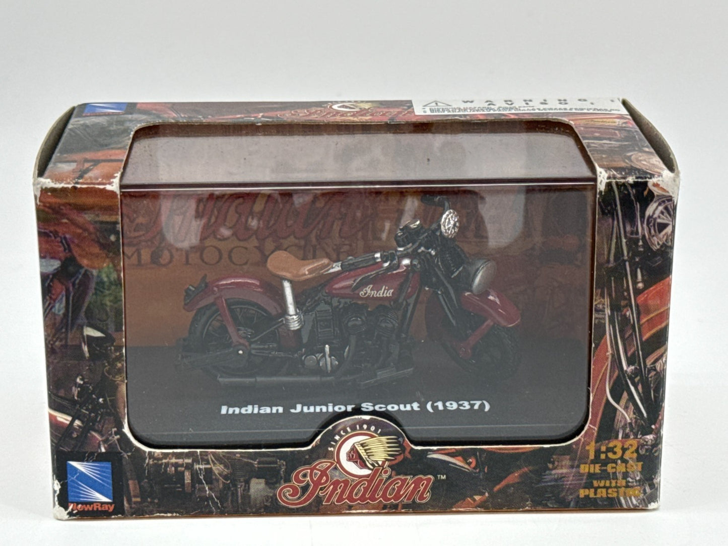 Indian Motorcycle Diecast Lot 5 NewRay 1:32 Camel Back Twin Scout Junior Boxed