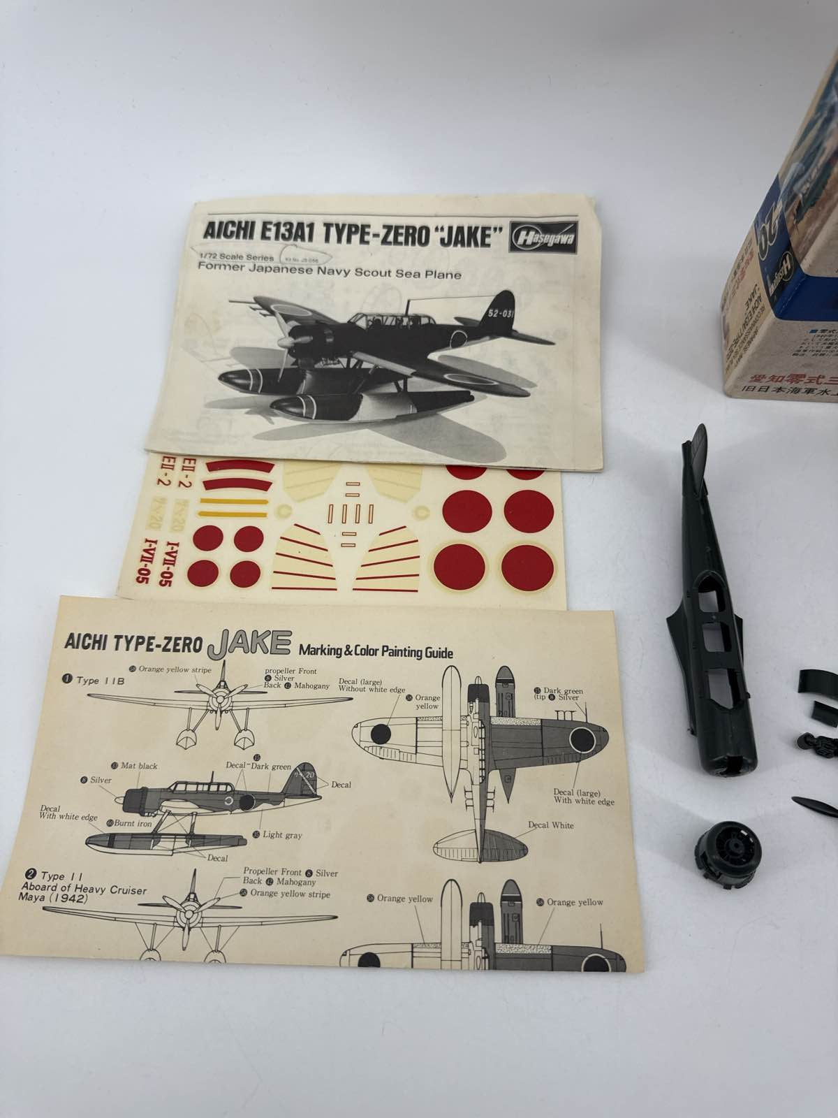 Hasegawa 1/72 Aichi E13A1 Jake Model Kit JS-056