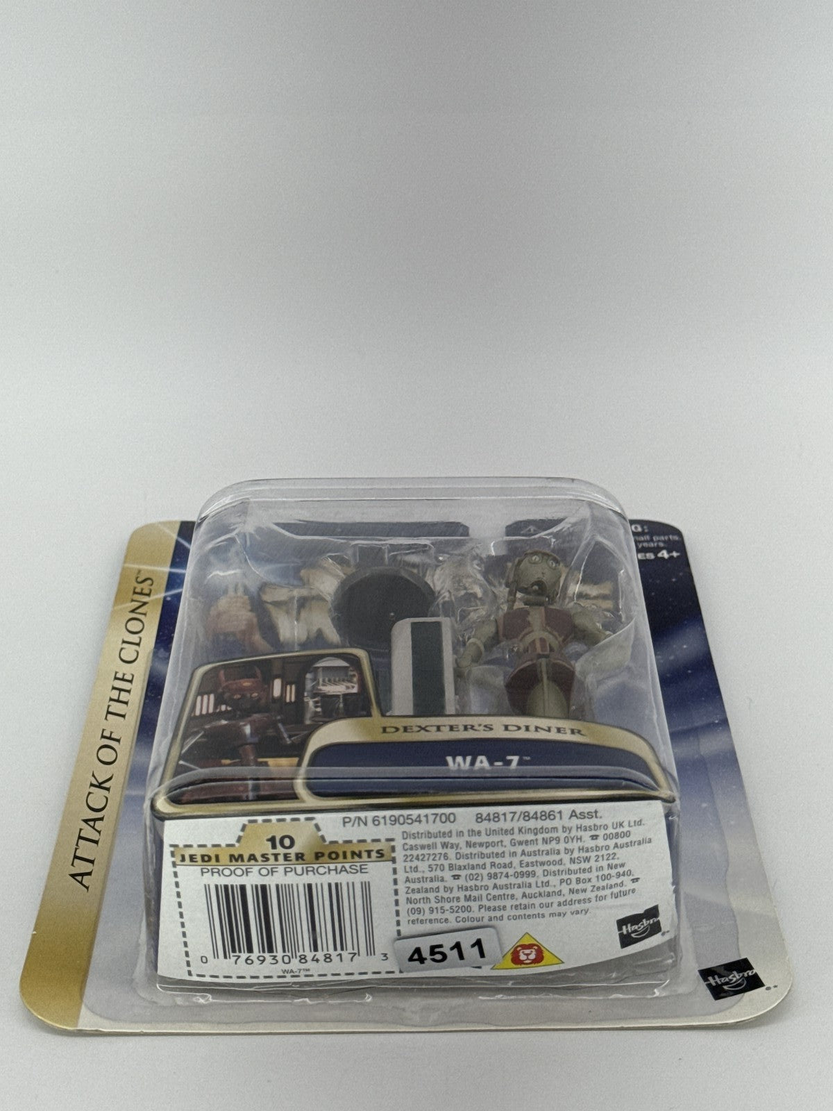 2003 Star Wars AOTC WA-7 Dexter's Diner Action Figure #28 Hasbro NIB