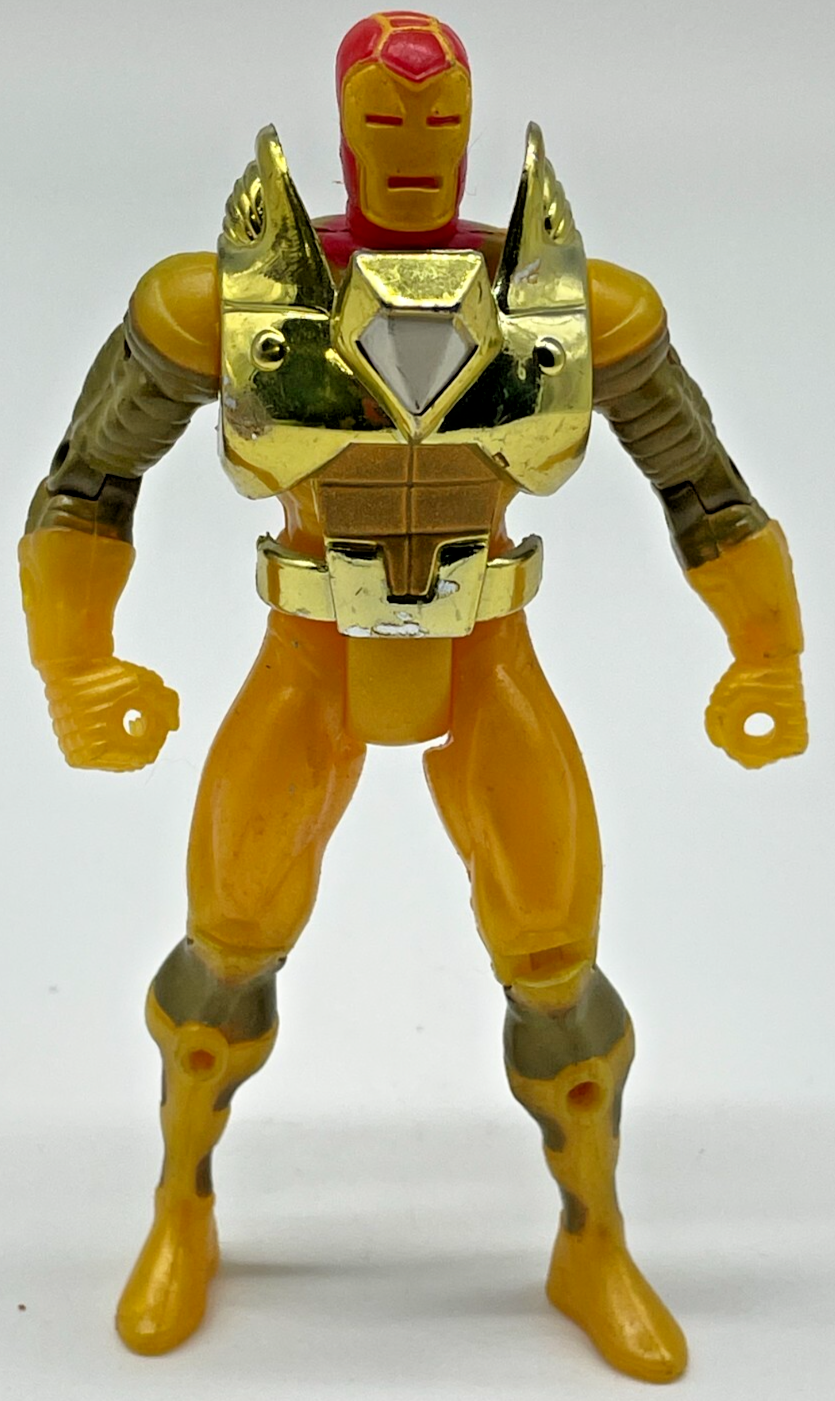 1994 ToyBiz Marvel Iron Man Hydro Armor Deep Sea Yellow Gold 5" Action Figure