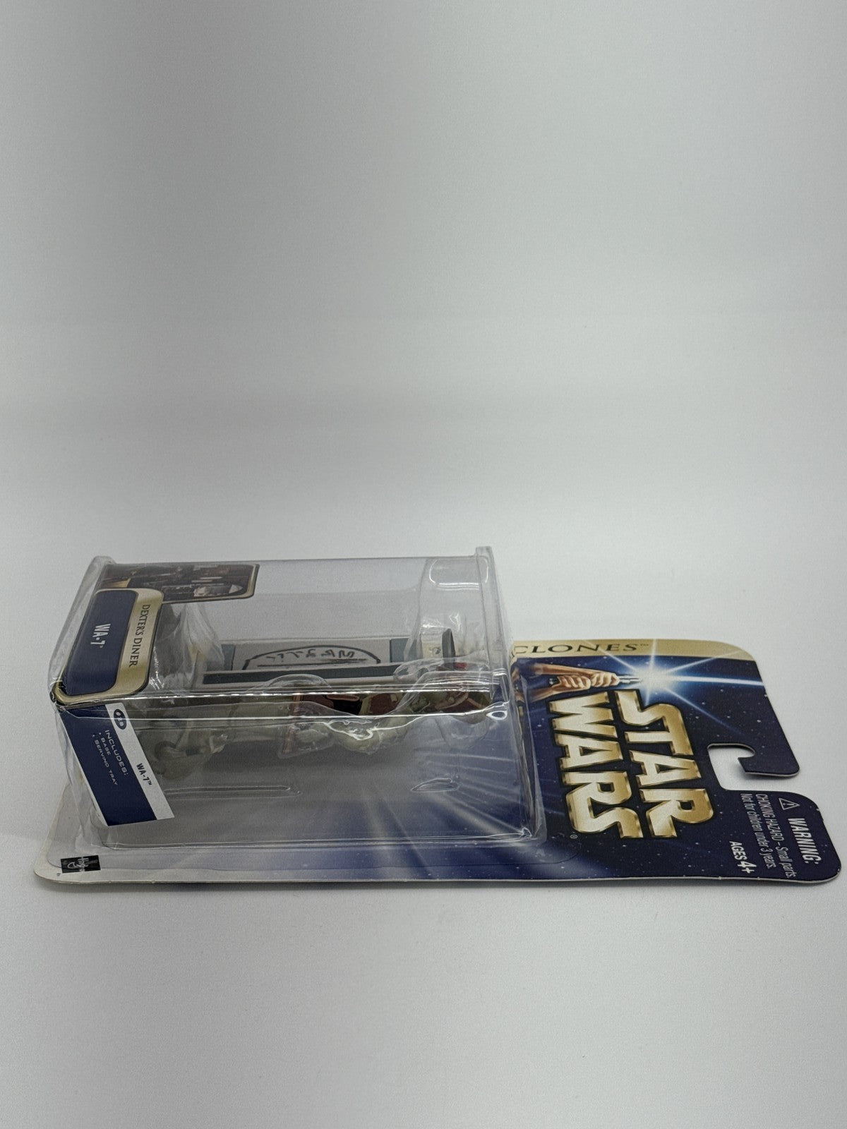 2003 Star Wars AOTC WA-7 Dexter's Diner Action Figure #28 Hasbro NIB