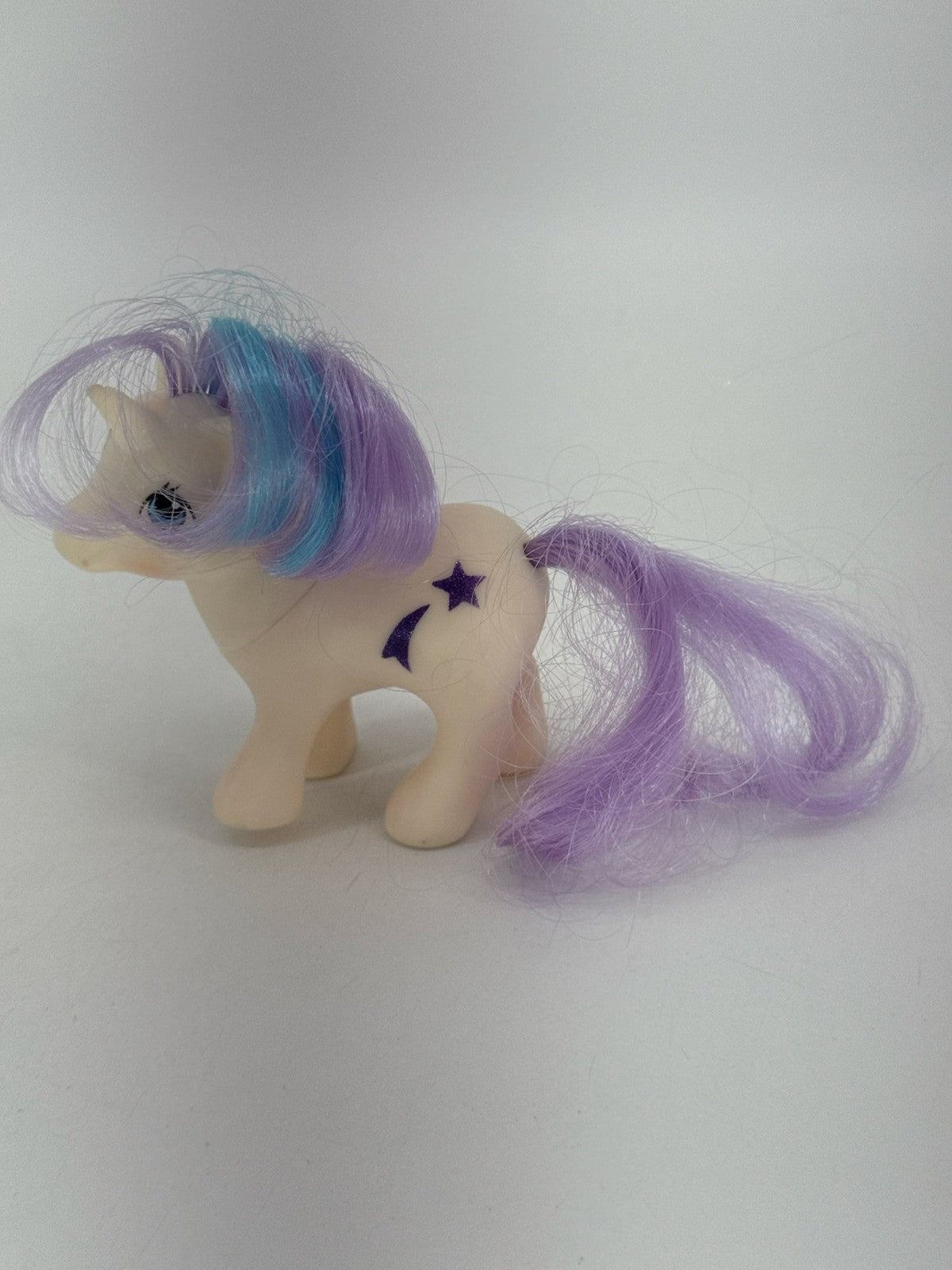 1984 MLP G1 Baby Glory Unicorn White Purple Blue Hair Hasbro