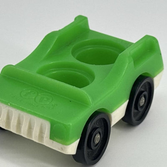 Fisher Price Little People Green & White 2 Seat Car Vehicle Toy