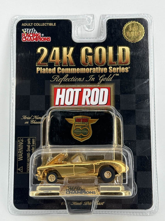 Racing Champions 1998 Gold 50th Anniv 1957 Corvette 1:64