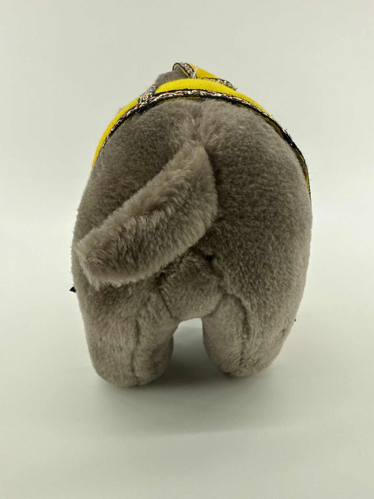 1987 Ringling Bros King Tusk Elephant Plush Circus Toy w/ Hard Tusks Korea