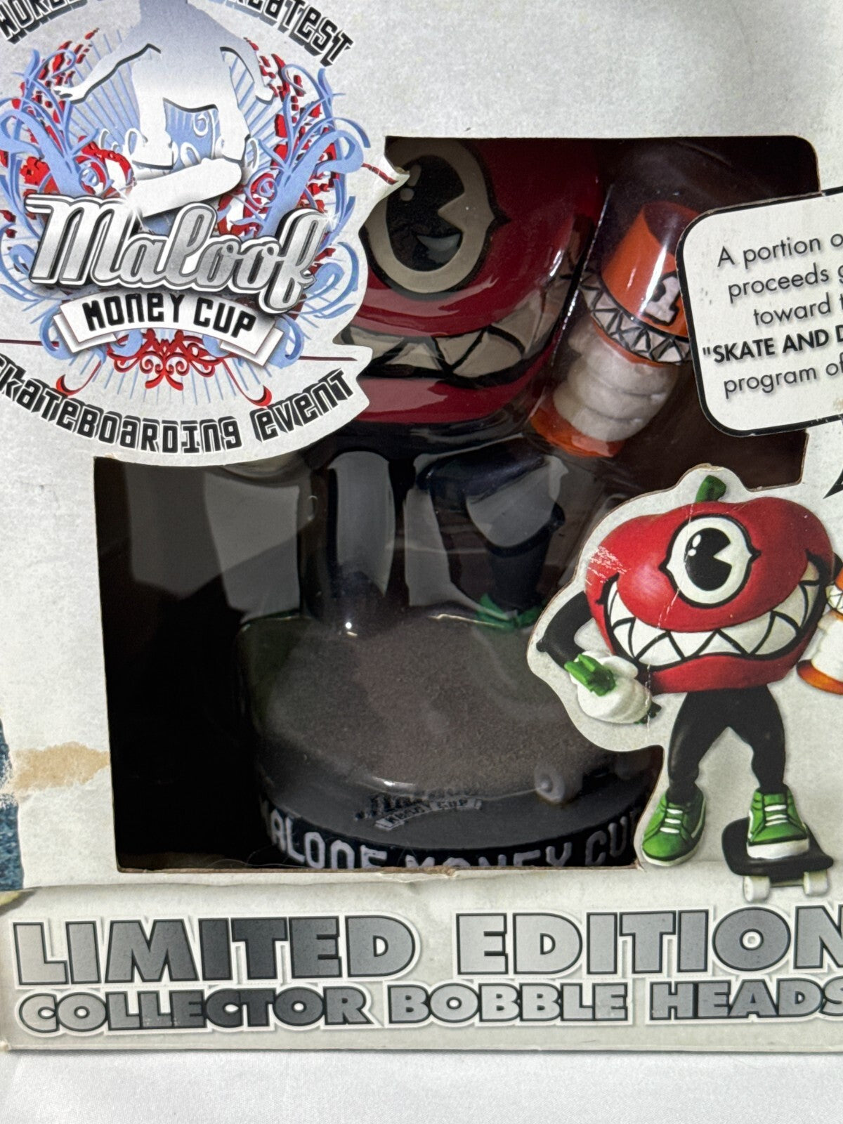 Maloof Money Cup Bobble Head Skateboarding Mascot Limited Edition NYC Promo
