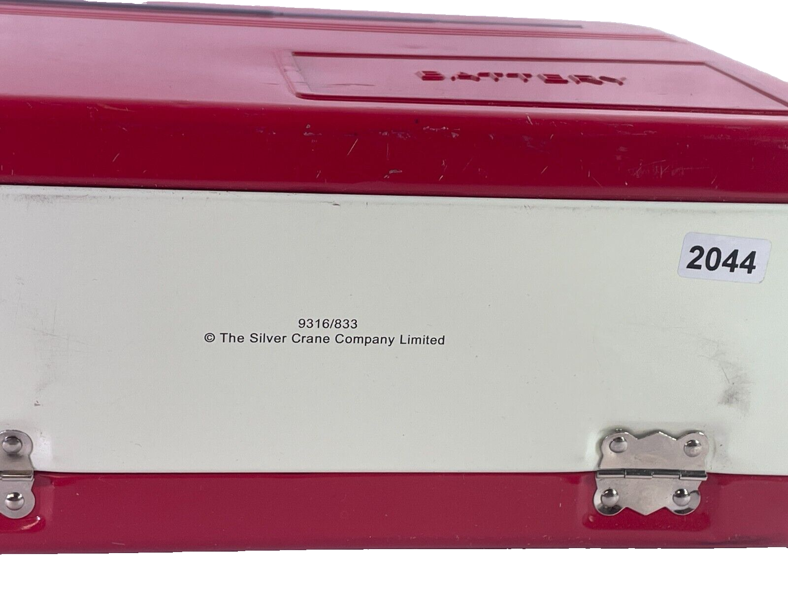 1950s Style Retro Radio Tin Lunch Box The Silver Crane Co. Red Vintage