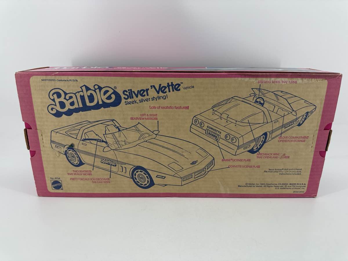 1983 Mattel Barbie Silver Corvette Car 4934 w/ Box