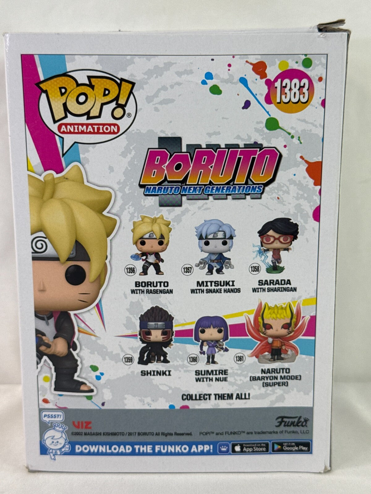 Funko Pop Boruto #1383 GLOW CHASE Special Edition Vinyl Figure AAA Anime