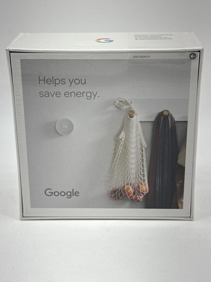 Google Nest Thermostat 4th Gen Snow White Smart Home Wi Fi Compatible Energy Box
