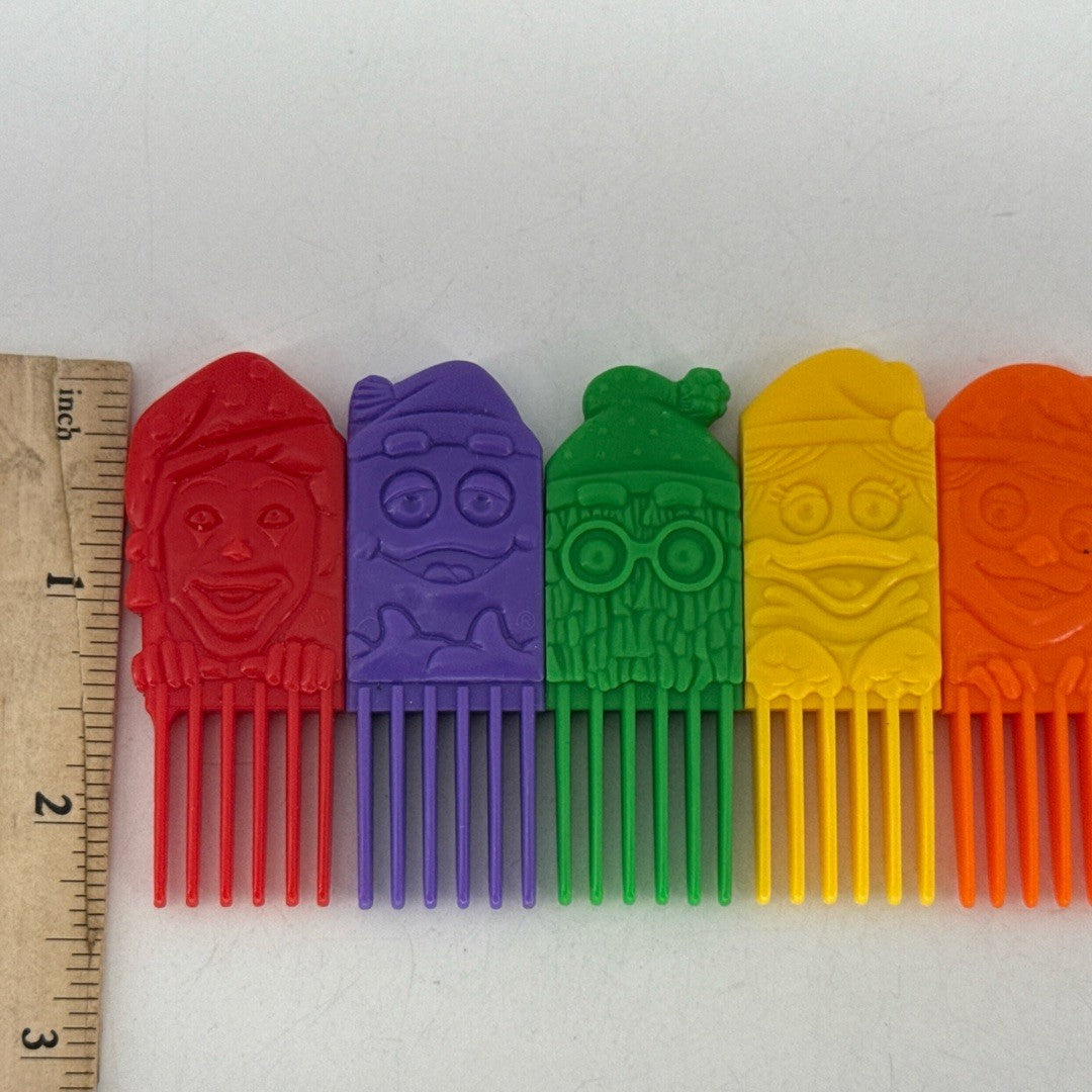 1990 McDonald's Rainbow Comb Set Ronald Grimace