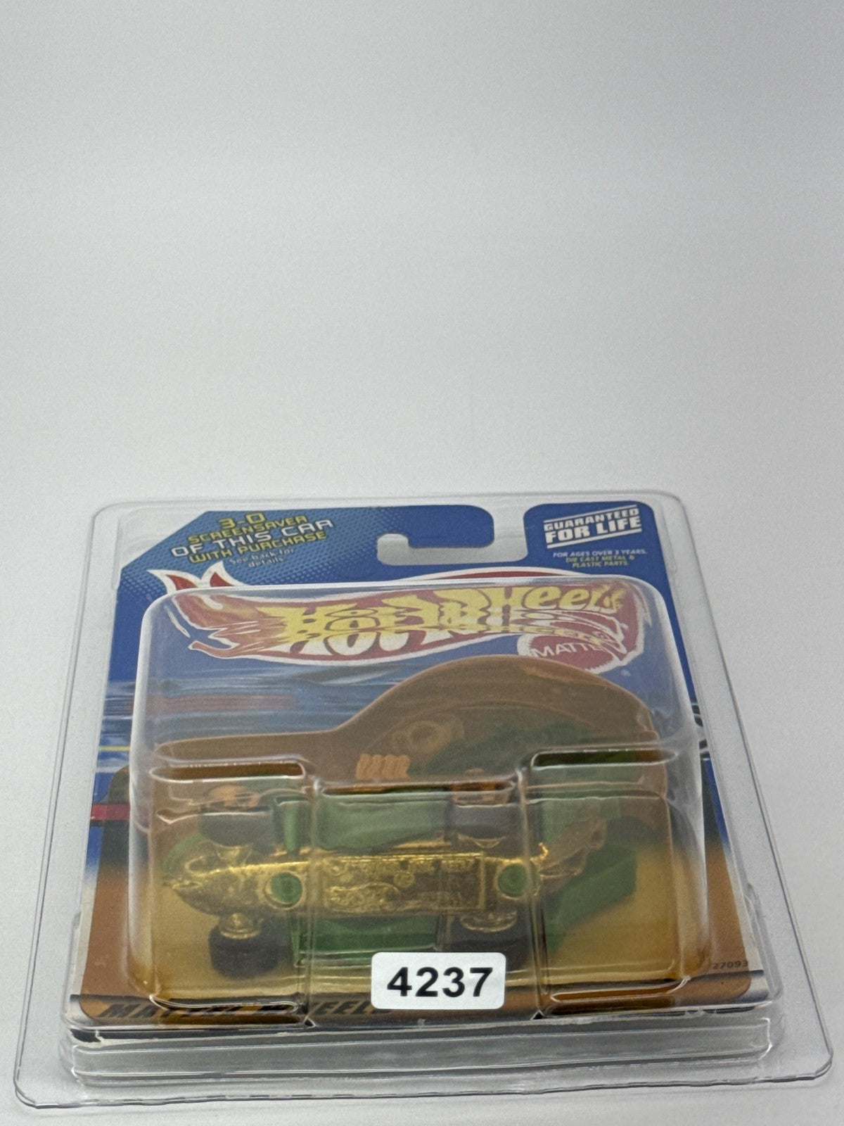 Vintage Hot Wheels RODZILLA Virtual Collection 2000 Green Gold Diecast Car New