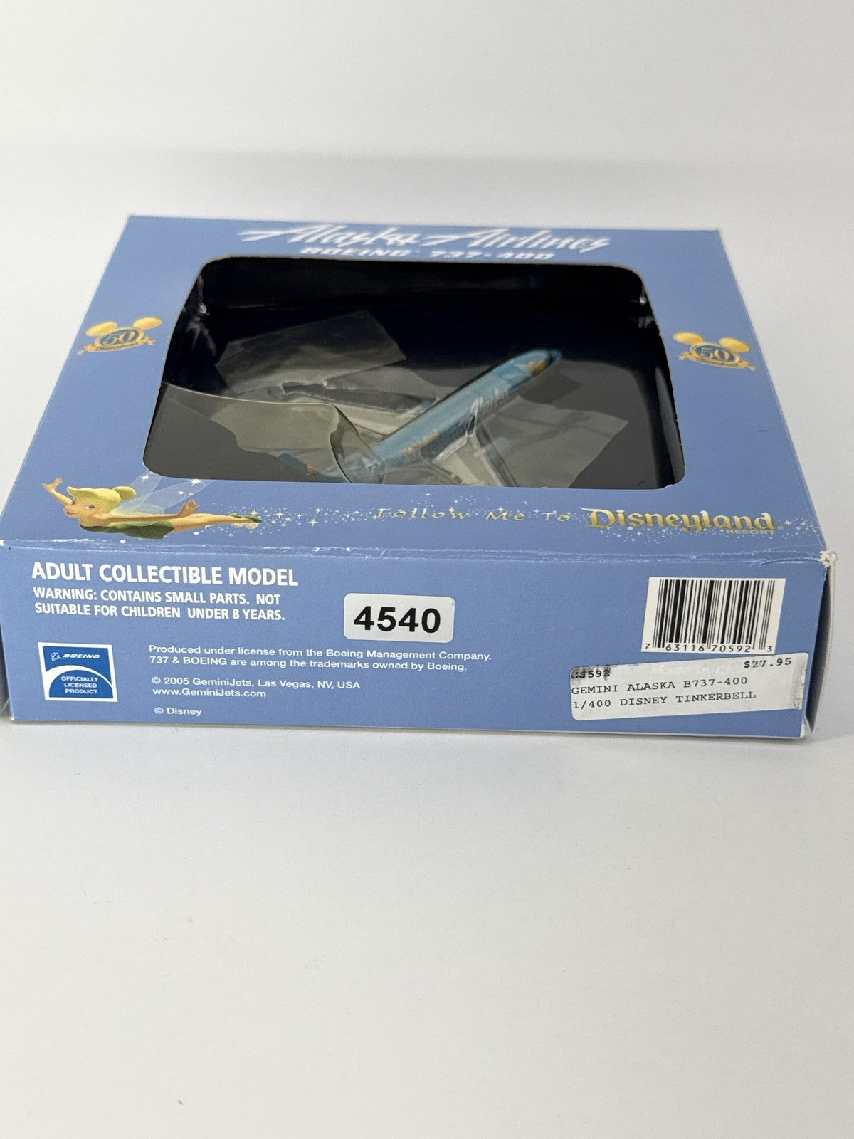Gemini Jets Alaska Airlines Boeing 737-400 Disneyland 50th Diecast Model 1:400