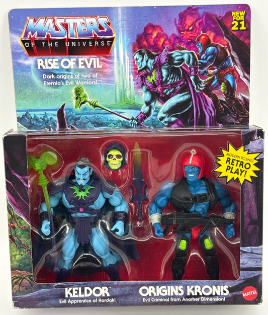Masters of the Universe Keldor & Kronis Origins 2-Pack Rise of Evil MOC Mattel