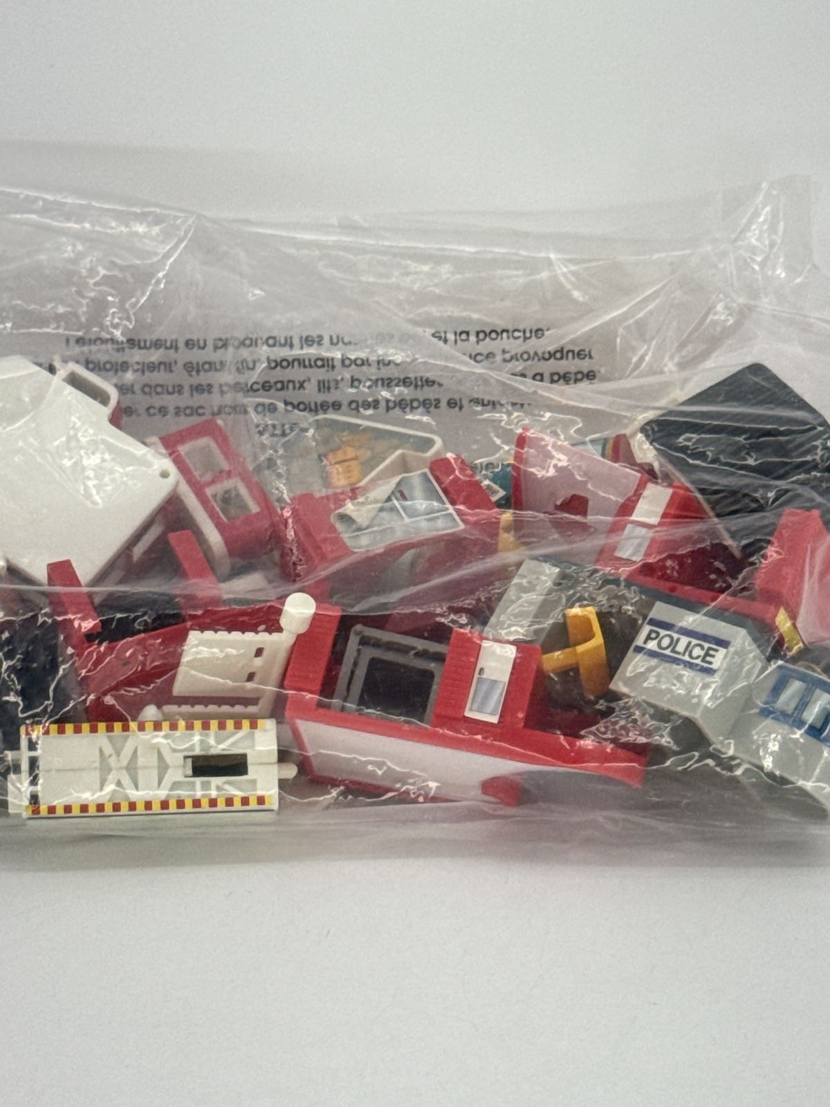 Vtg Micro Machines Police Station Fireboat City Scenes Playset Parts Lot
