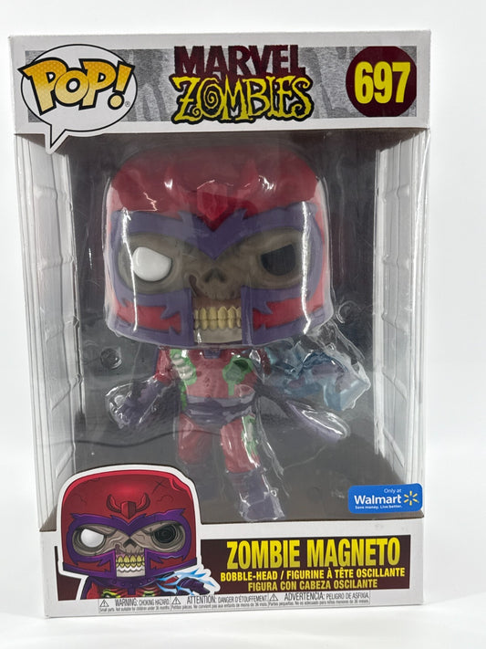 Funko Pop! Jumbo 10" Zombie Magneto Marvel Zombies #697 Walmart Exclusive Figure