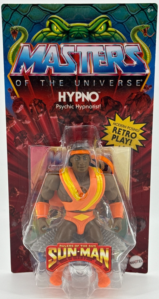 MOTU Origins HYPNO Sun-Man 2023 Action Figure Rulers of the Sun Comic Book Matte