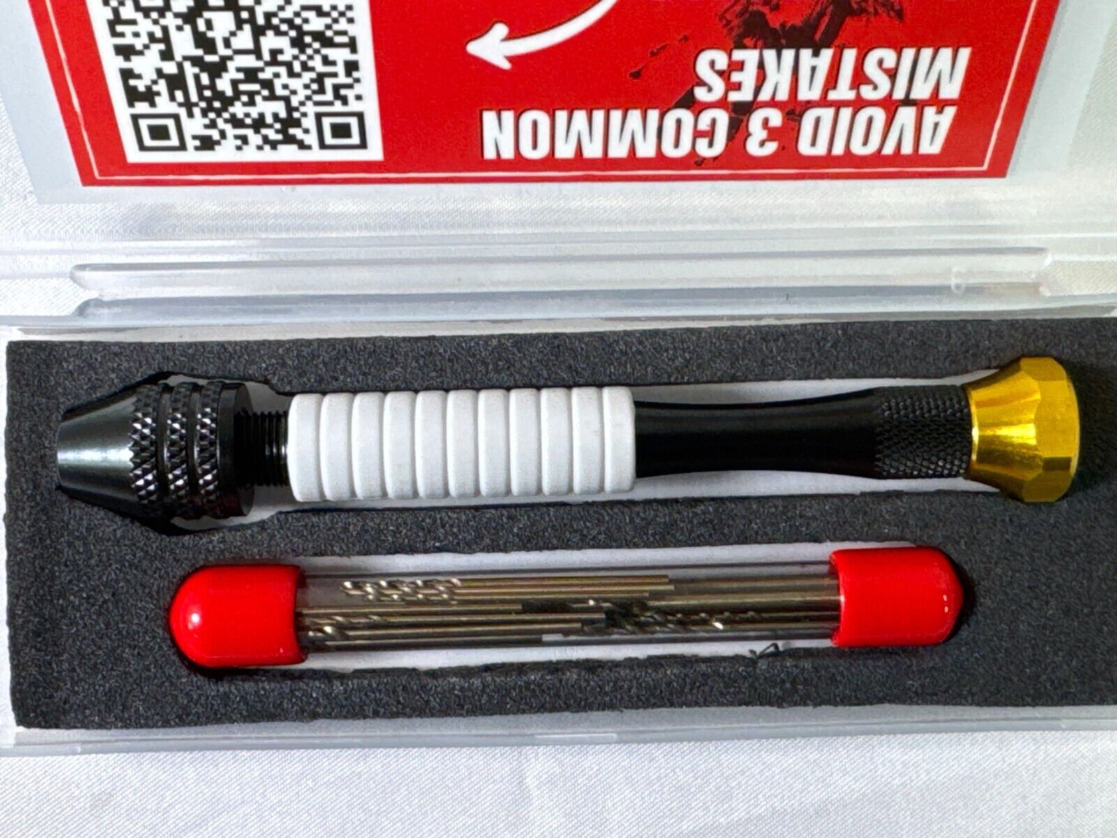 Pin Vise Jewelry Hand Drill Manual w/ Micro Bits Precision CRAFT911 Rotary Tool
