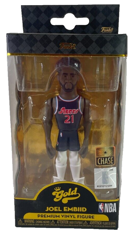 Funko Gold Joel Embiid CHASE Figure Philadelphia 76ers NBA Premium Vinyl