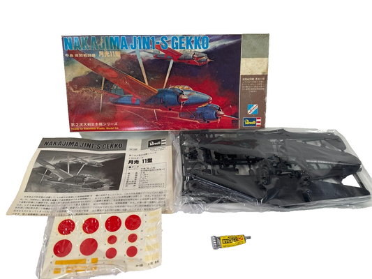 Revell Nakajima J1N1-S Gekko 1/72 WWII Japanese Night Fighter Model Kit #1171