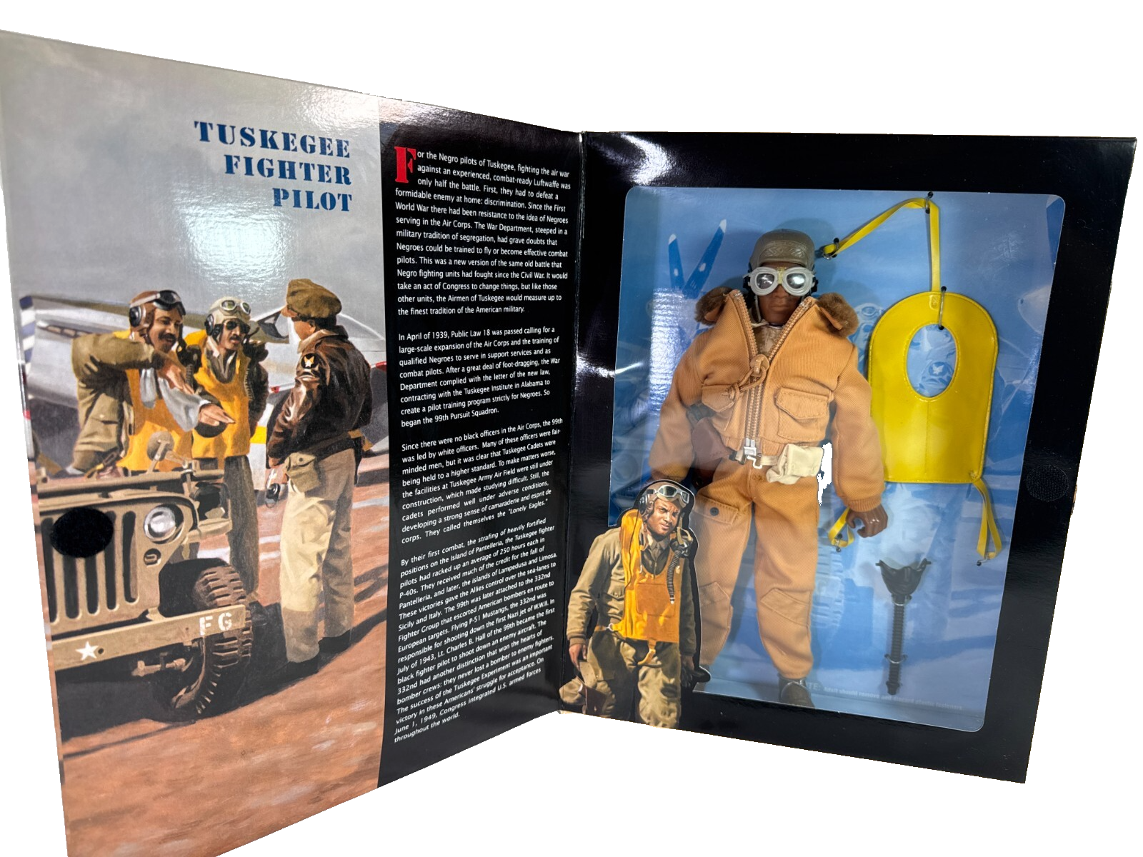 GI Joe Tuskegee Airmen Fighter Pilot 12" Figure 1996 Classic Collection WWII