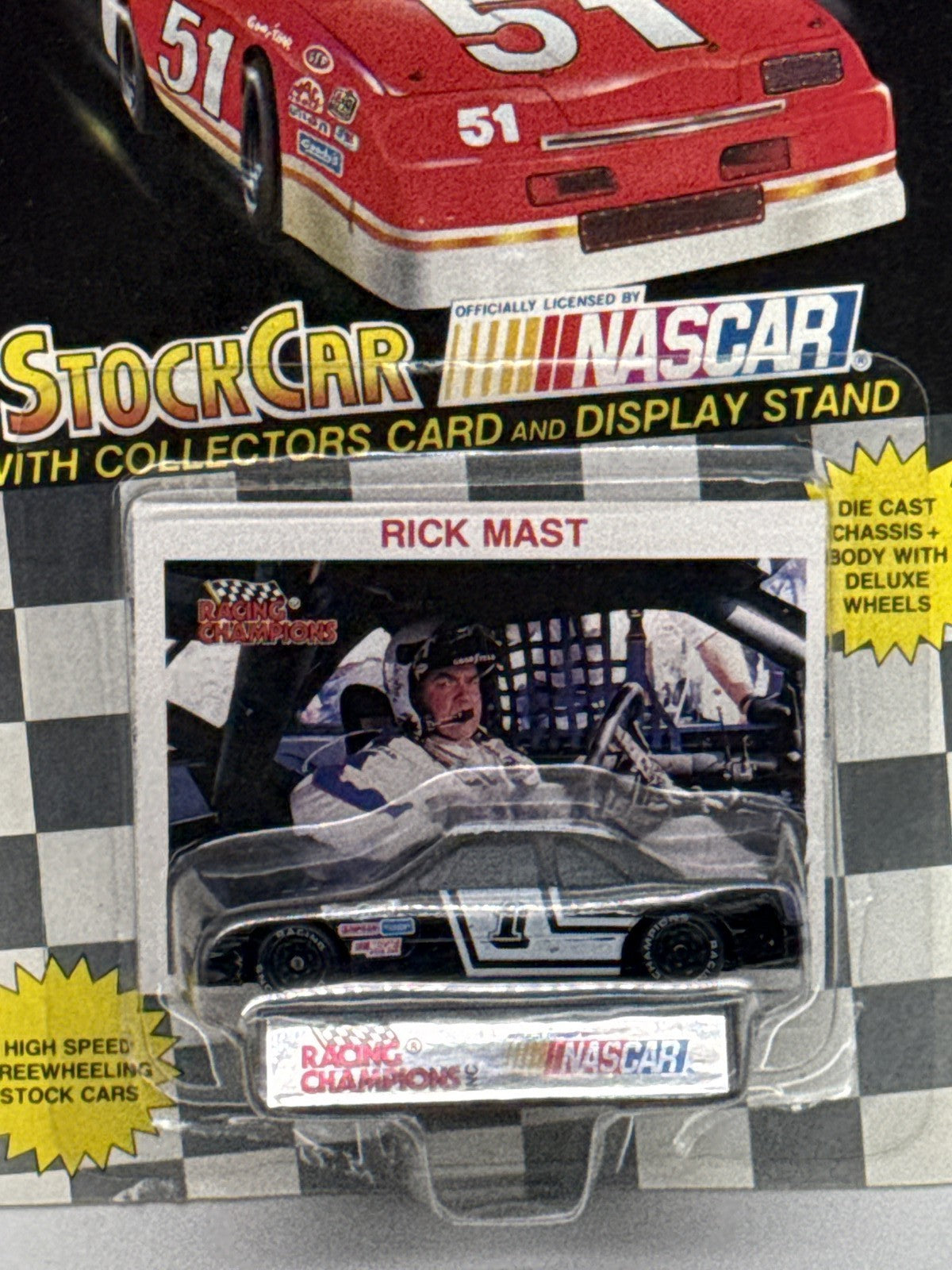 1991 Racing Champions NASCAR Rick Mast #1 Stock Car 1:64 Diecast NIP
