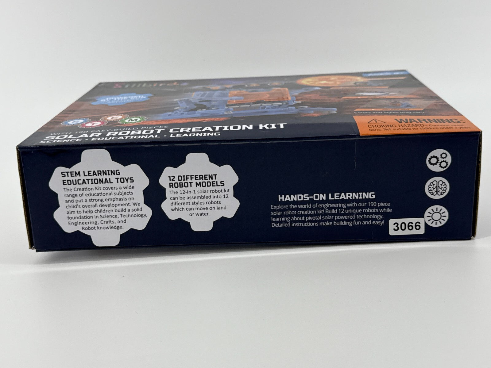 Sillbird Solar Robot Kit 12-in-1 STEM Build Toy R215E New Sealed Gift 8+ Kids