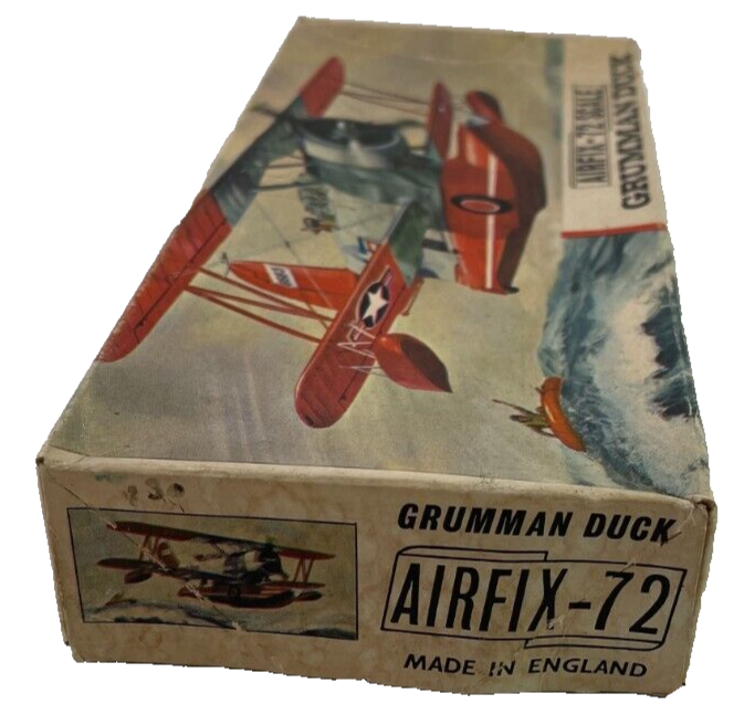 1/72 Airfix J2F-6 Grumman Duck Float Plane Model Kit - Vintage Open Box
