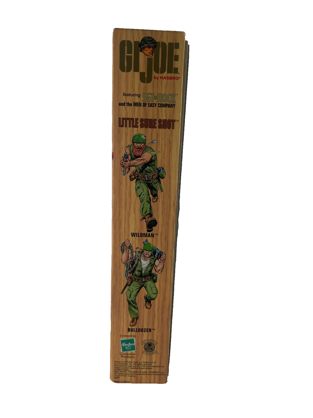 Hasbro G.I. Joe Sgt Rock Little Sure Shot 12" Figure DC Comics Boxed 2000s Rare