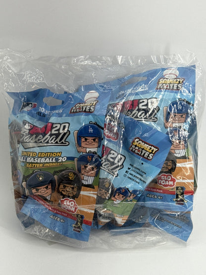 RBI Baseball 20 Figures One Size Blue MLB Baseball Blind Bag Squeezy Mates 4pk
