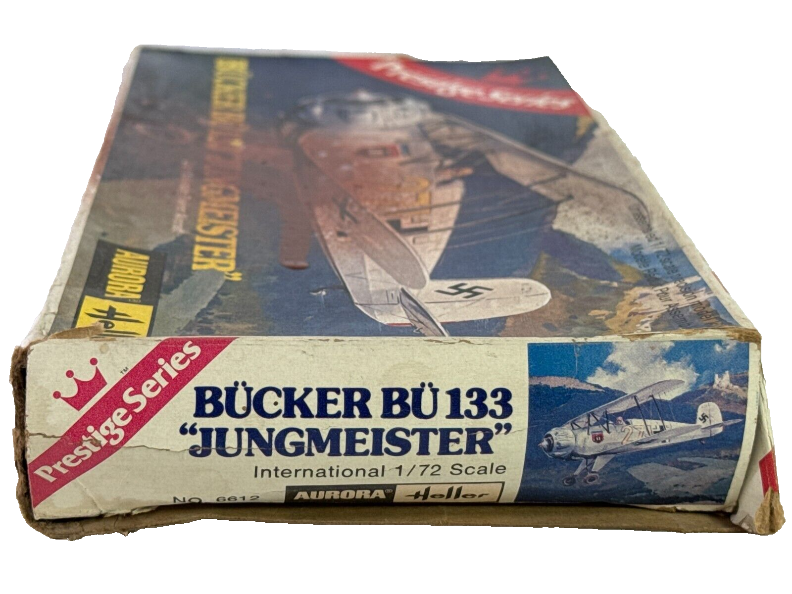 Heller/Aurora 1/72 Bücker Bü 133 Jungmeister – WWII Luftwaffe Trainer Model Kit