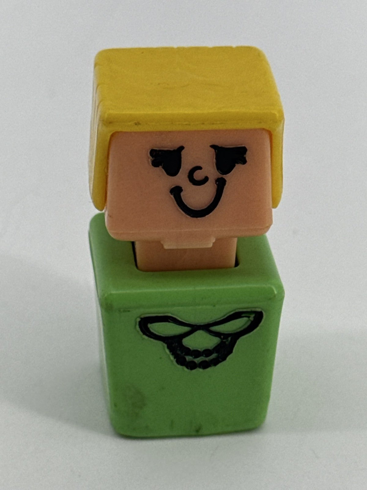 Playskool 1970s Blockhead Square Little People Lot of 7