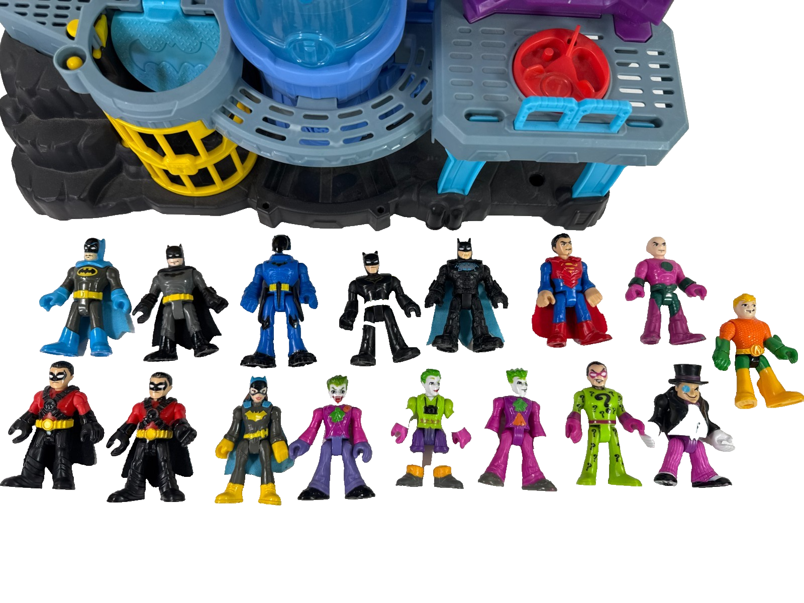 Imaginext DC Super Friends Bat-Tech Batcave Playset w/ 18 Figures Fisher-Price