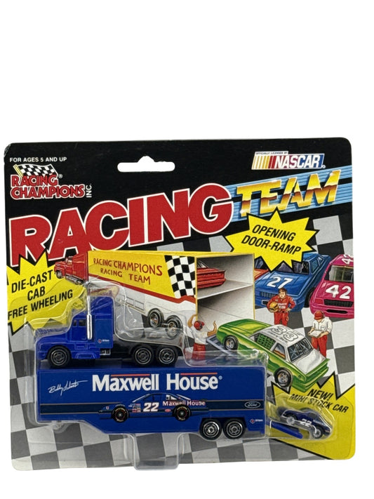Vintage Racing Champions NASCAR Maxwell House #22 Transporter Semi Truck Diecast