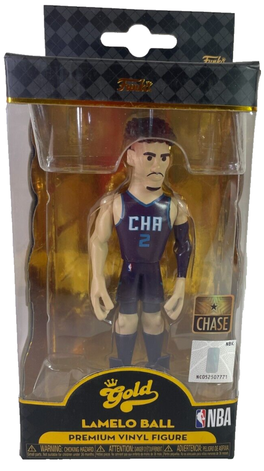 LaMelo Ball Funko Gold 5" Chase Variant Charlotte Hornets City Edition Uniform