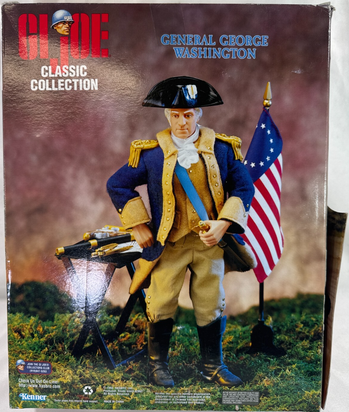 GI Joe George Washington 12" Figure Classic Collection 1998 Hasbro Independence