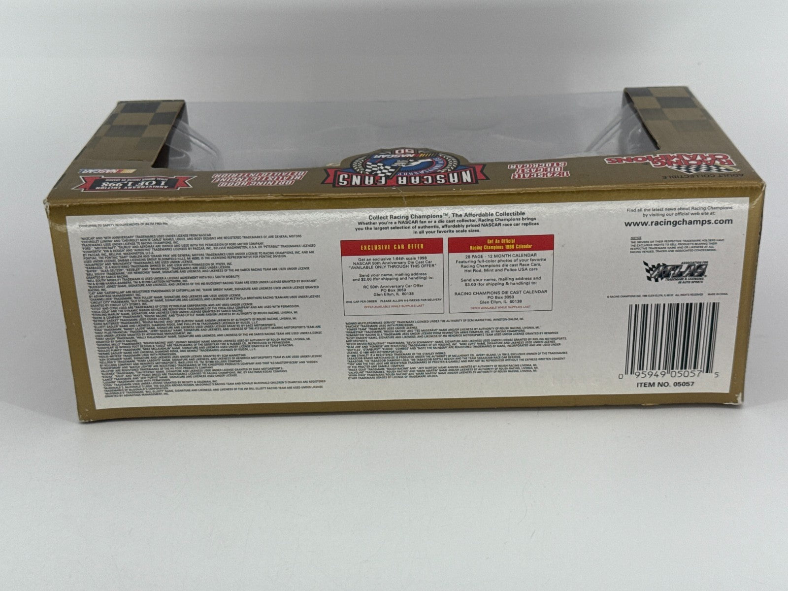 Racing Champions 1:24 NASCAR #5 Kellogg’s Gold Car 50th Anniversary 1 of 1998