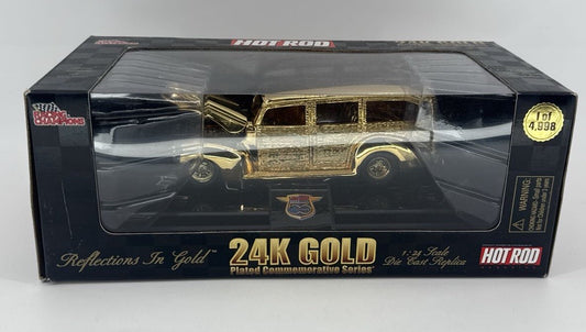 Racing Champions Hot Rod 24K Gold Plated 1:24 Die Cast 1 of 4,998 Reflections