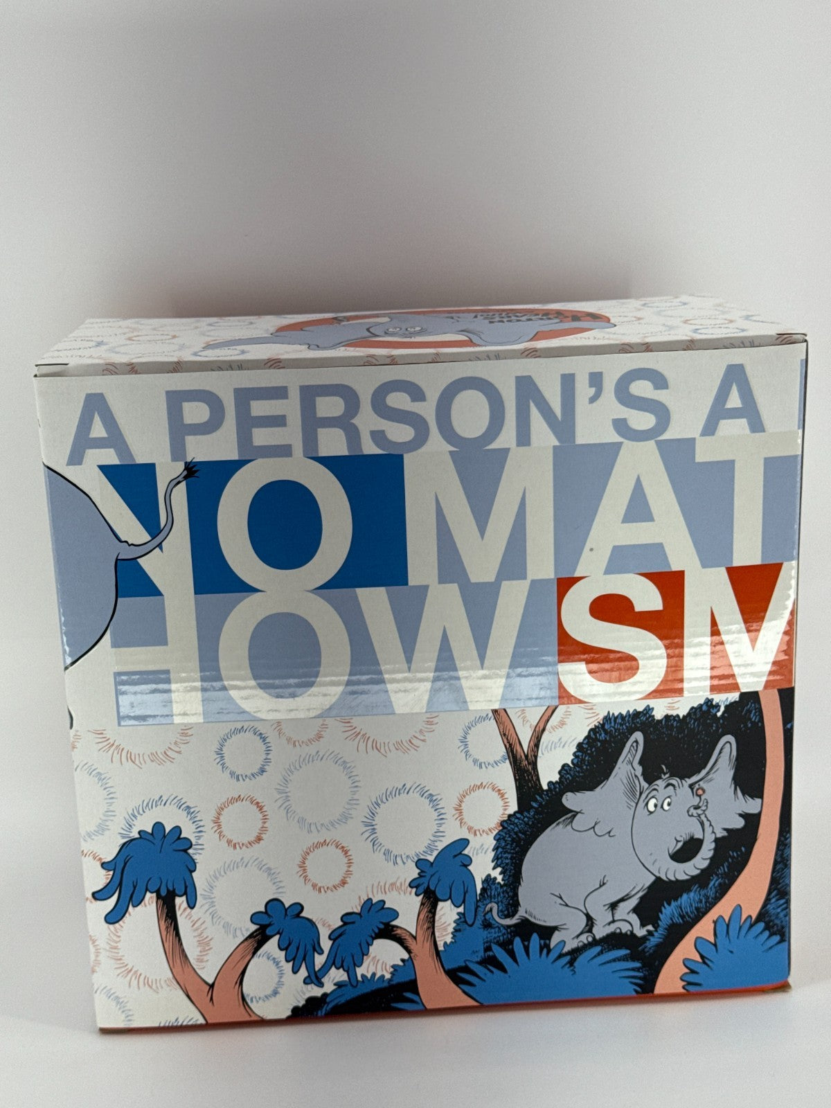 Dr Seuss Horton Hears A Who Dark Blue Figure Boxed Large Collectible Rare HTF