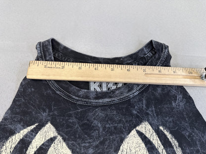 KISS Gene Simmons Music Tank Top L Black 100% Cotton Sleeveless Distressed