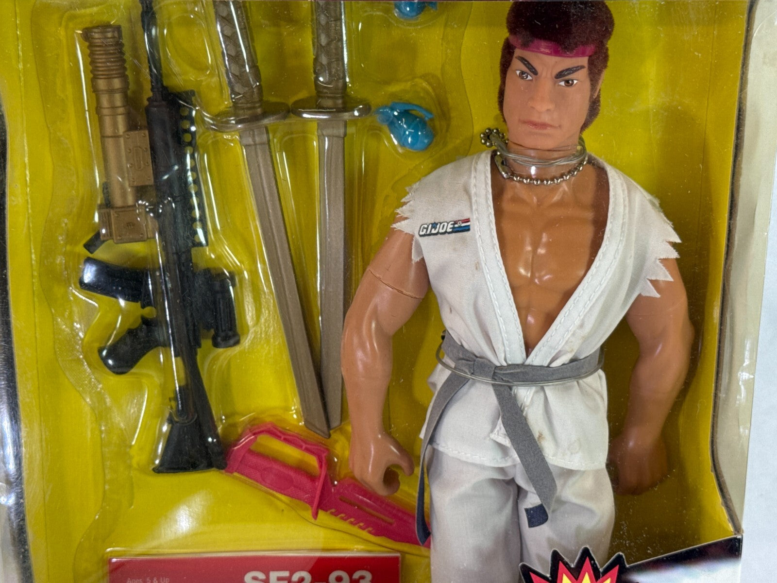 1993 Capcom GI Joe Street Fighter II Ryu 12" Action Figure Hasbro SF2-93 MIB